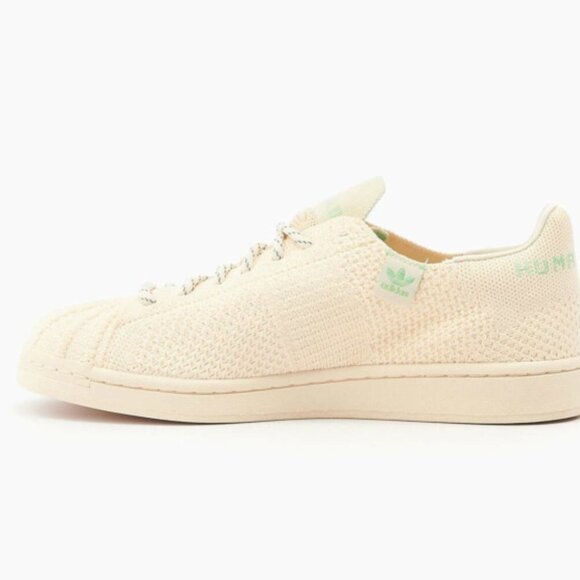 Adidas x Pharrell Williams S42931 Superstar Primeknit Sneaker Shoe Cream - Picture 2 of 5